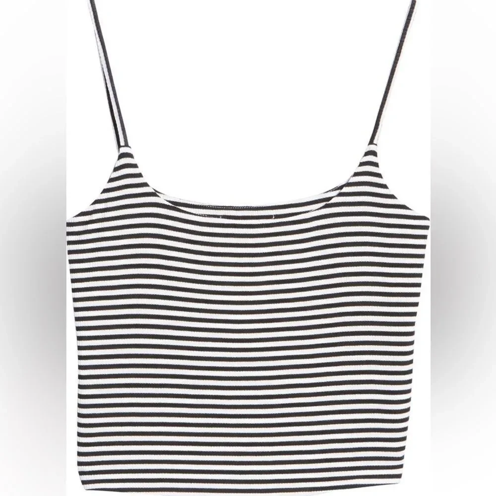 BP Stripped Rib Crop Camisole - Picture 4 of 7